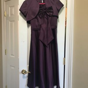 David’s Bridal Plum Bridesmaids Dress